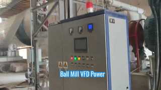 Painel VFD do moinho de bolas no local na fábrica de cerâmica do Uzbequistão
